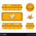 Template Label For Egg Packaging Royalty Free Vector Image regarding Egg Carton Labels Template