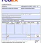 Templates : Commercial Invoicing For International Shipping pertaining to Fedex Label Template Word