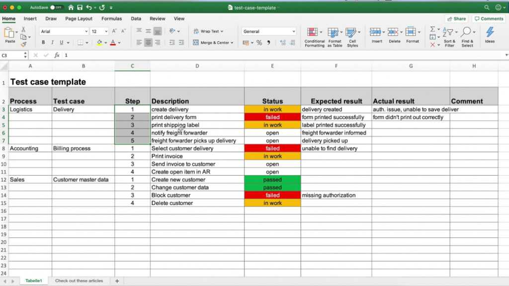 Test Case Template For Excel (Step By Step Guide) regarding Test Summary Report Excel Template