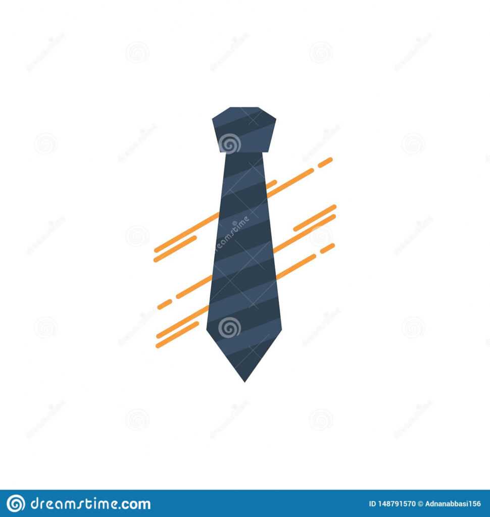 Tie, Business, Dress, Fashion, Interview Flat Color Icon regarding Tie Banner Template