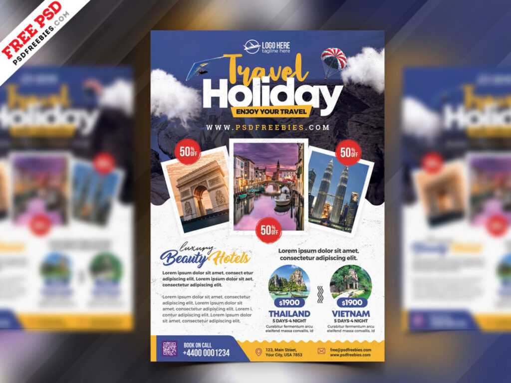 Tour Travel Flyer Psd Template | Psdfreebies with Tour Flyer Template