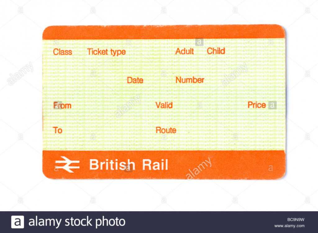 Train Ticket Blank High Resolution Stock Photography And inside Blank Train Ticket Template
