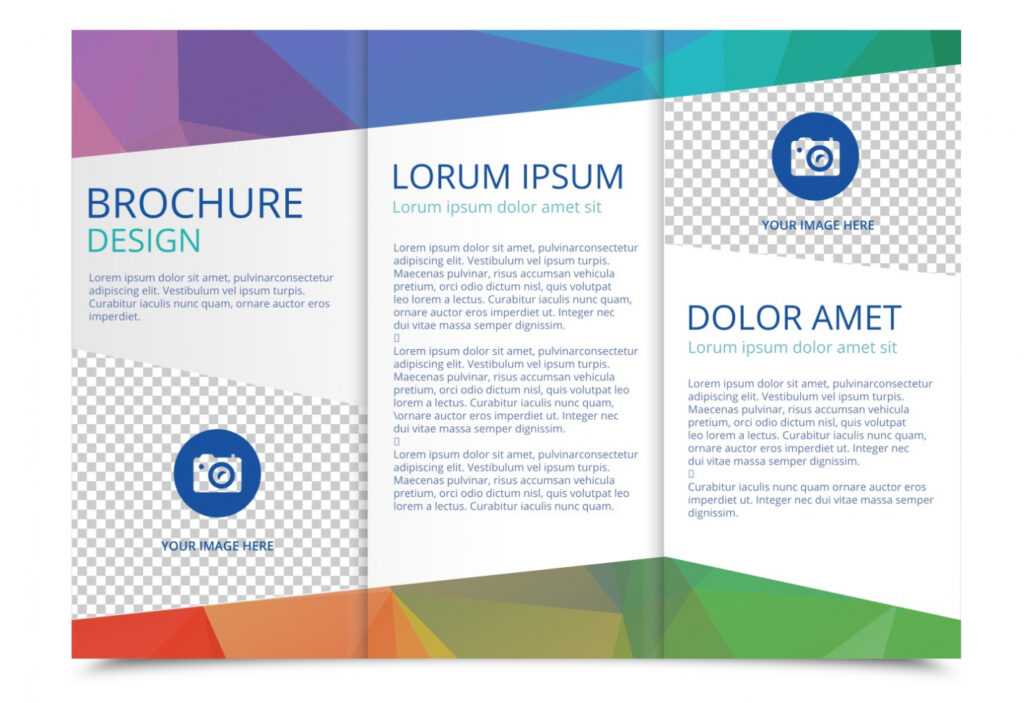 Tri Fold Brochure Vector Template - Download Free Vectors with regard to Three Panel Brochure Template