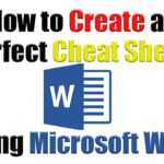 Tutorial | How To Create The Perfect Cheat Sheet Using Microsoft Word with regard to Cheat Sheet Template Word