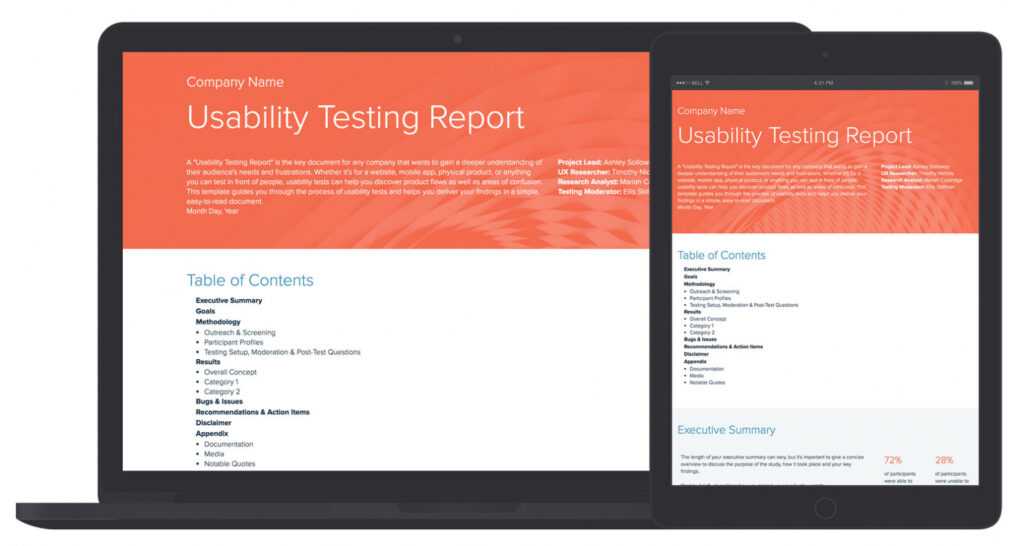 Usability Testing Report Template And Examples | Xtensio regarding Ux Report Template
