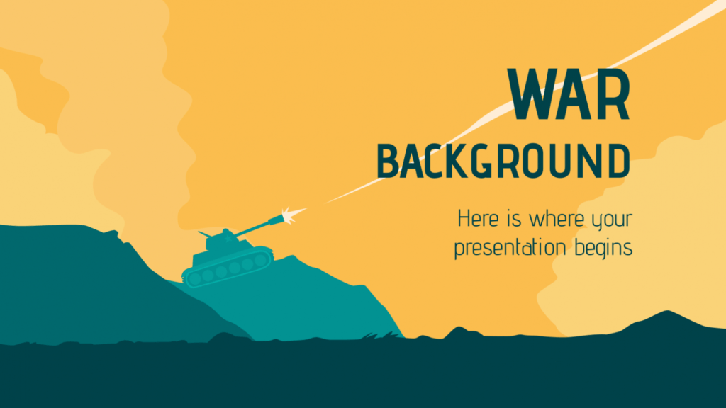 War Background Google Slides Theme And Ppt Template within Powerpoint Templates War