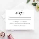 Wedding Rsvp Card Template pertaining to Template For Rsvp Cards For Wedding