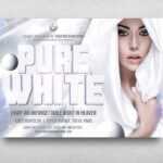 White Party Flyer Template V3 | Free Posters Design For Photoshop with regard to All White Party Flyer Template Free
