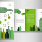 Wine Brochure Design Template Vector inside Wine Brochure Template