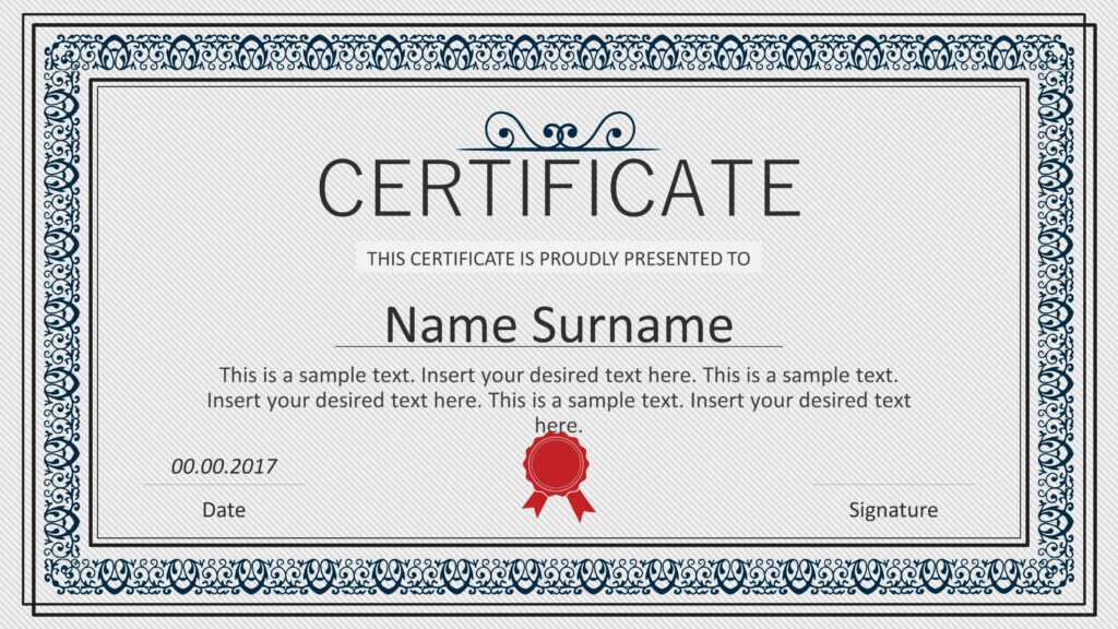 Winner Certificate Powerpoint Templates within Winner Certificate Template