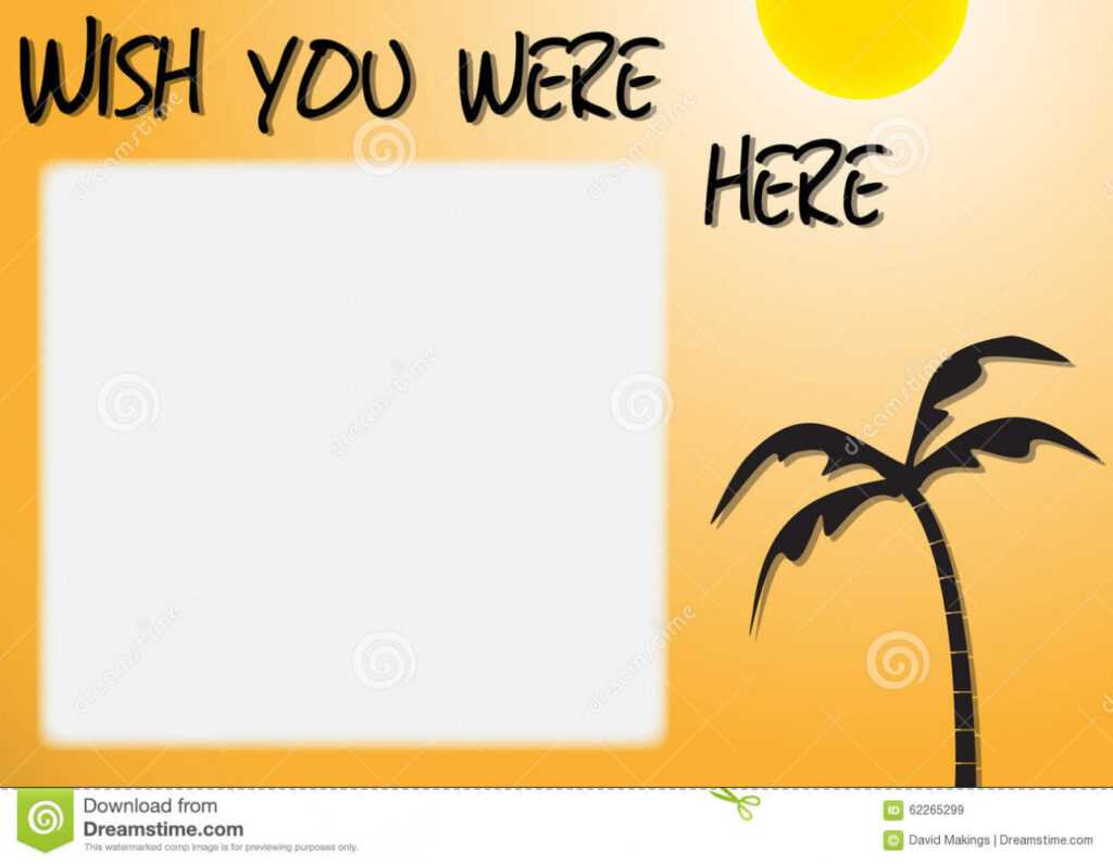 Wish You Were Here Postcard Template regarding Wish You Were Here Postcard Template