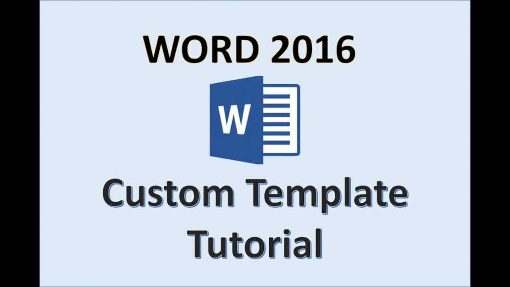 Word 2016 - Create A Template - How To Make &amp; Design Templates In Microsoft  Office 365 - Ms Tutorial intended for What Is A Template In Word