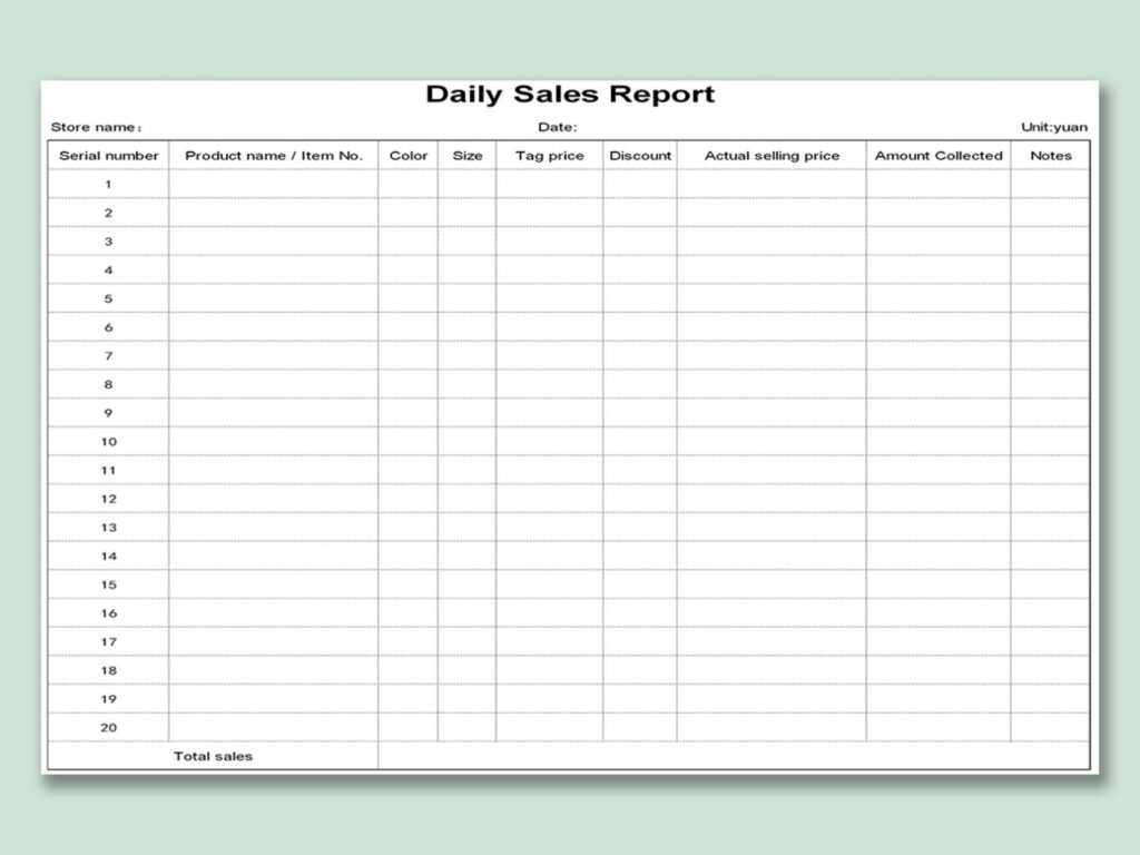 Wps Template - Free Download Writer, Presentation for Free Daily Sales Report Excel Template